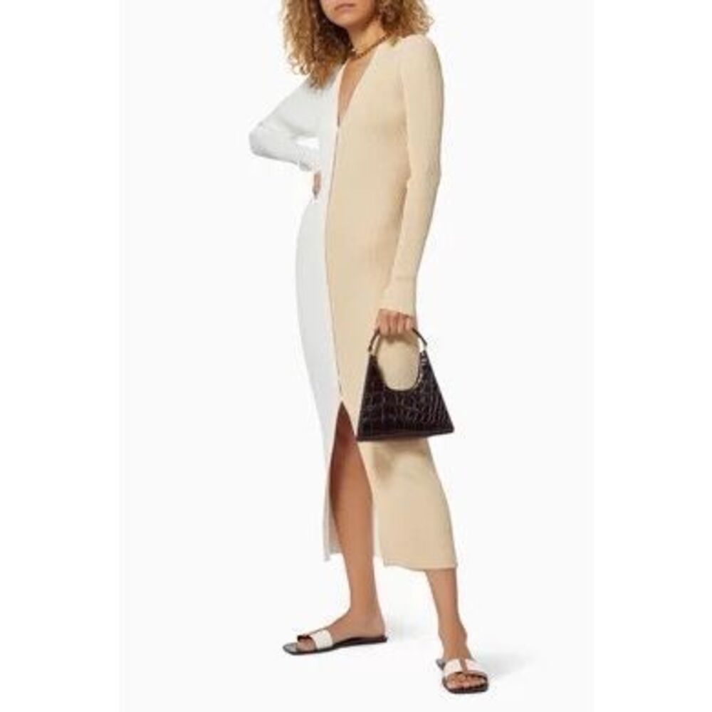 NWT STAUD Shoko Colorblock Body-Con Sweaterdress Size S $165 - Picture 2 of 10